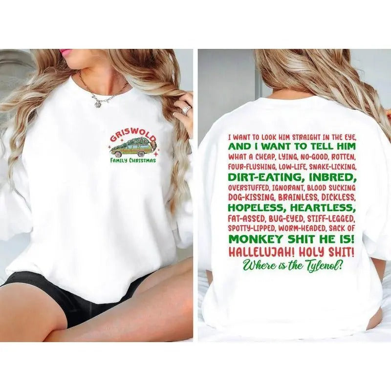 Christmas Movie Shirt, Christmas Quote Shirt, Christmas 2 - Sides Sweatshirt, Hoodie, T - Shirt | HypeDripTees.com