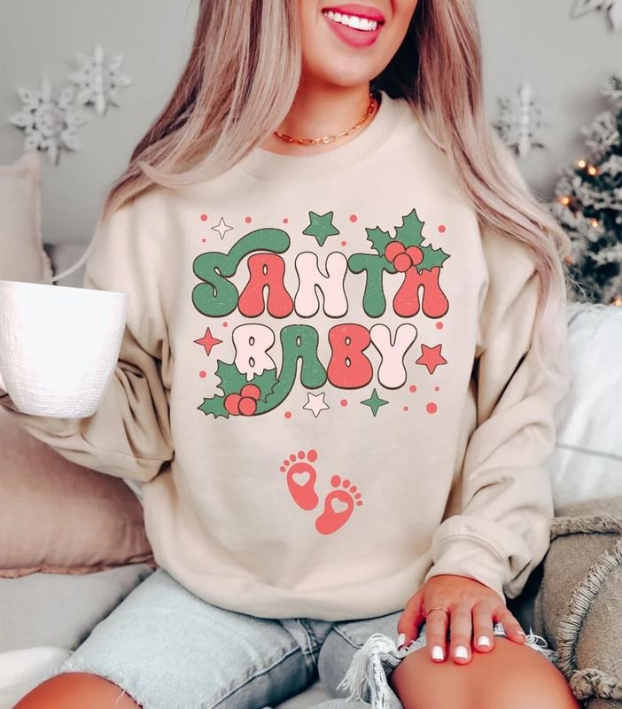 Christmas Pregnancy Announcement Sweatshirt,Pregnancy Announcement Shirt,Christmas Pregnancy Shirt,Christmas Maternity...