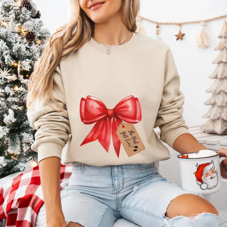 Pregnancy Reveal Shirt Pregnant Mother Be Xmas Shirt Maternity Cute Baby Announcement Shirt T-Shirts, Hoodie, Sweatshirt