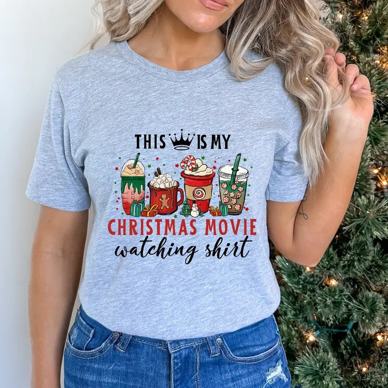 Christmas Shirt, Christmas Movie Watching Shirt, This Is My Christmas Movie Tee, Christmas Lovers Gift, Holiday Movie...