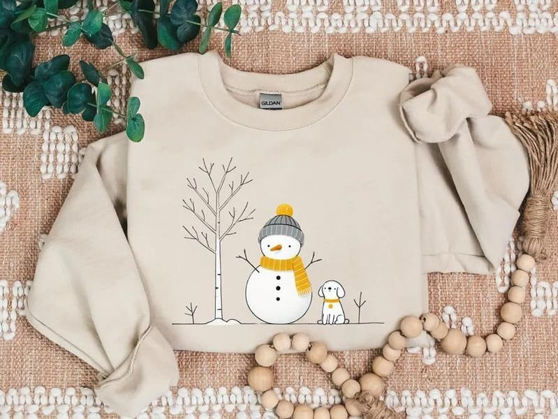 Christmas Snowman Shirt | Christmas Sweatshirt | Cute Christmas Shirt | Snowman Shirt | Christmas Shirts For Women Hoodie