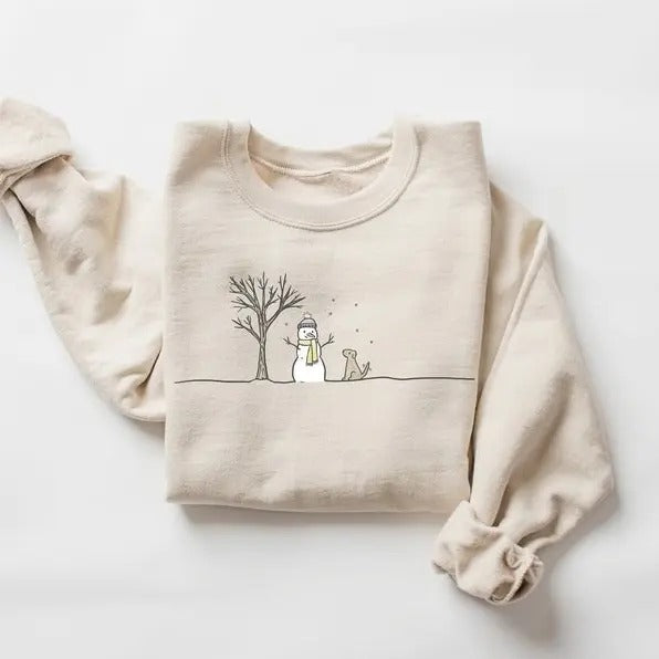 Christmas Snowman Sweatshirt, Christmas Sweatshirt, Snowman Shirt, Snowman T-Shirt, Christmas Crewneck, Christmas Shirts...