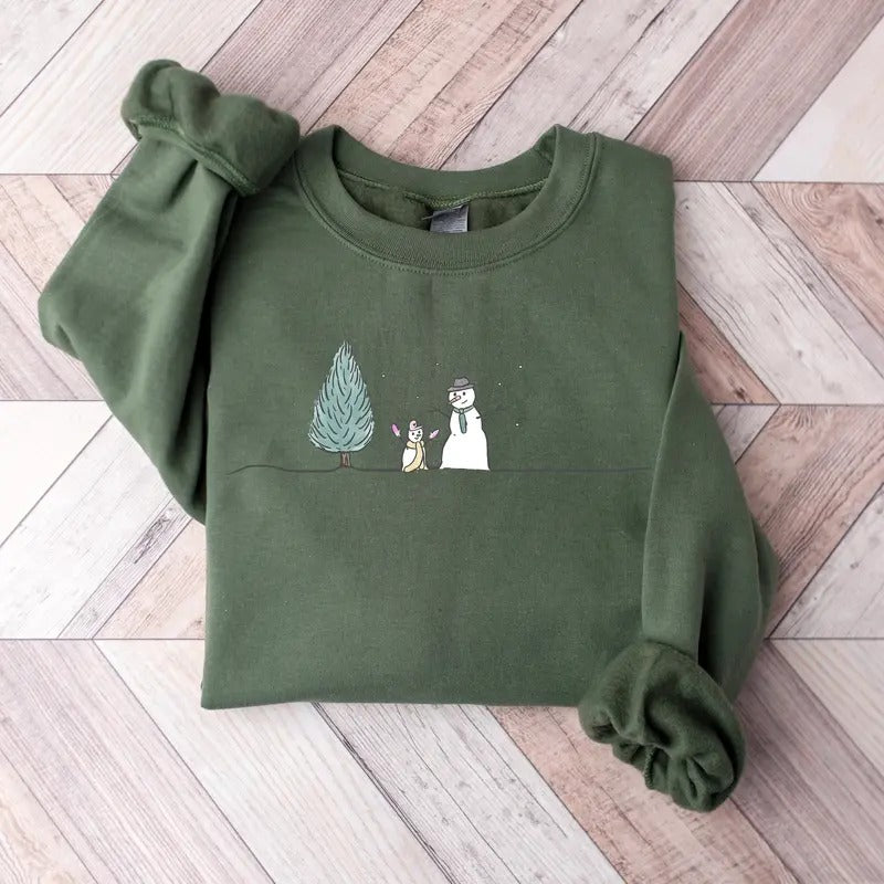Christmas Snowman Sweatshirt, Christmas Sweatshirt, Snowman Shirt, Snowman T-Shirt, Christmas Crewneck, Christmas Shirts...