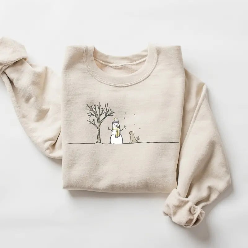 Christmas Snowman Sweatshirt, Christmas Sweatshirt, Snowman Shirt, Snowman T-Shirt, Christmas Crewneck, Christmas Shirts...