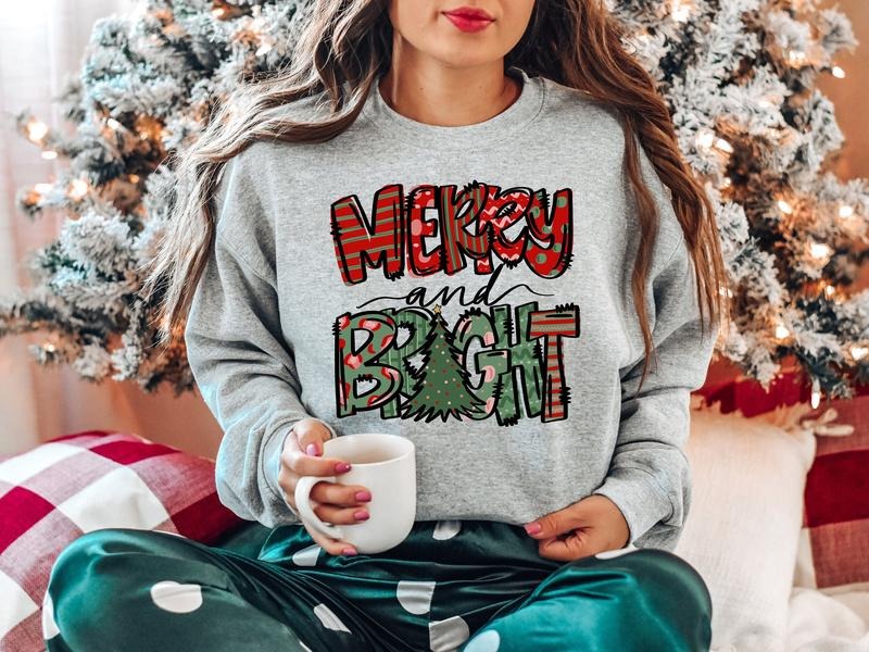Christmas Sweatshirt, Womens Christmas Sweatshirt, Christmas Sweatshirts for Women, Christmas Women,Merry Christmas...