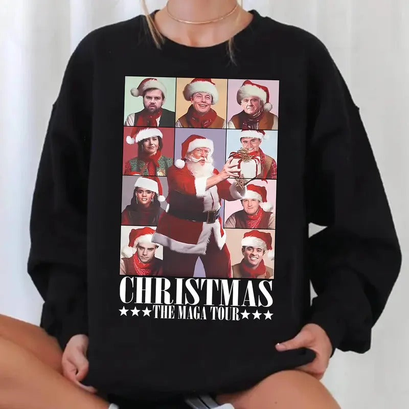 Christmas The MAGA Tour 2024 Shirt Sweatshirt Hoodie | HypeDripTees.com