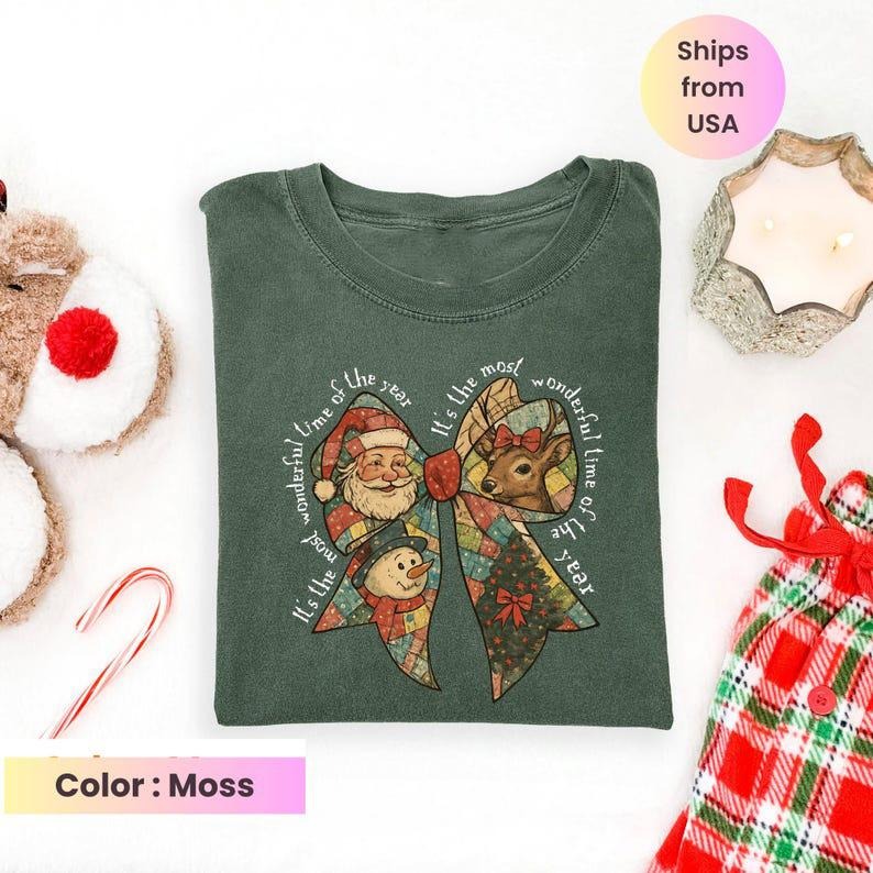 Christmas Time Shirt, It's The Most Wonderful Time Shirt, Christmas Shirt, Vintage Christmas Shirt, Retro Christmas...