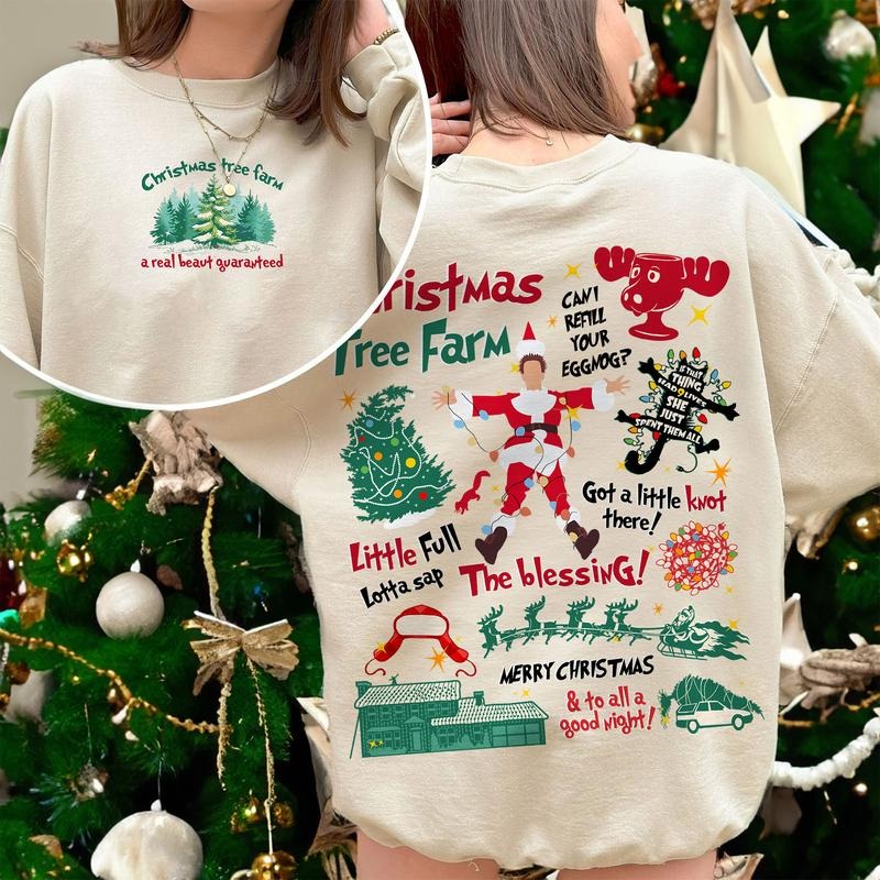 Christmas Tree Farm Sweatshirt, Farm Fresh Christmas Trees Sweatshirt, Christmas Tree Farm a Real Beaut Guaranteed Shirt,...