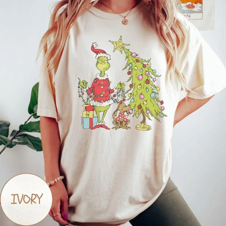 Christmas Tree Shirt, Trendy Christmas Tree Sweatshirt Hoodie | HypeDripTees.com