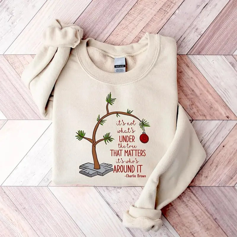Christmas Tree Sweatshirt, Retro Christmas Shirt, Cozy Winter Sweatshirt, Christmas Quotes Shirt, Festive Quote Apparel,...