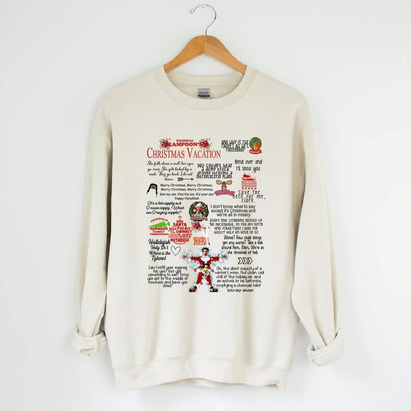 Christmas Vacation Rant Sweatshirt, National Lampoons Sweater, Christmas Vacation Quotes Crewneck, Family Christmas...