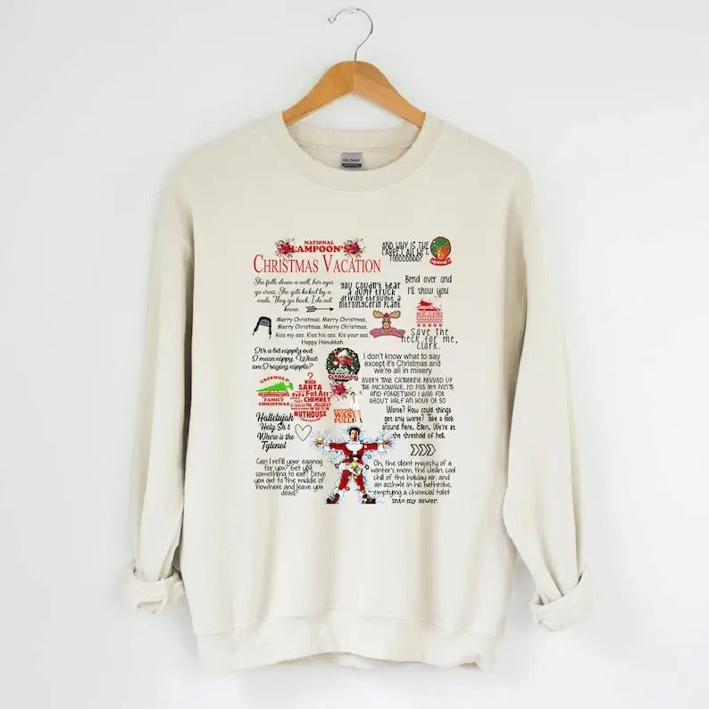 Christmas Vacation Rant Sweatshirt, National Lampoons Sweatshirt, Christmas Vacation Quotes, Clark Griswold Sweatshirt,...