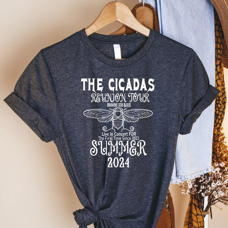 Cicadas Comeback Tour Shirt, The Cicadas Sing 2024 Tee, Gift For Nature Lover, Men's Goblincore Shirt, Funny Cicada...