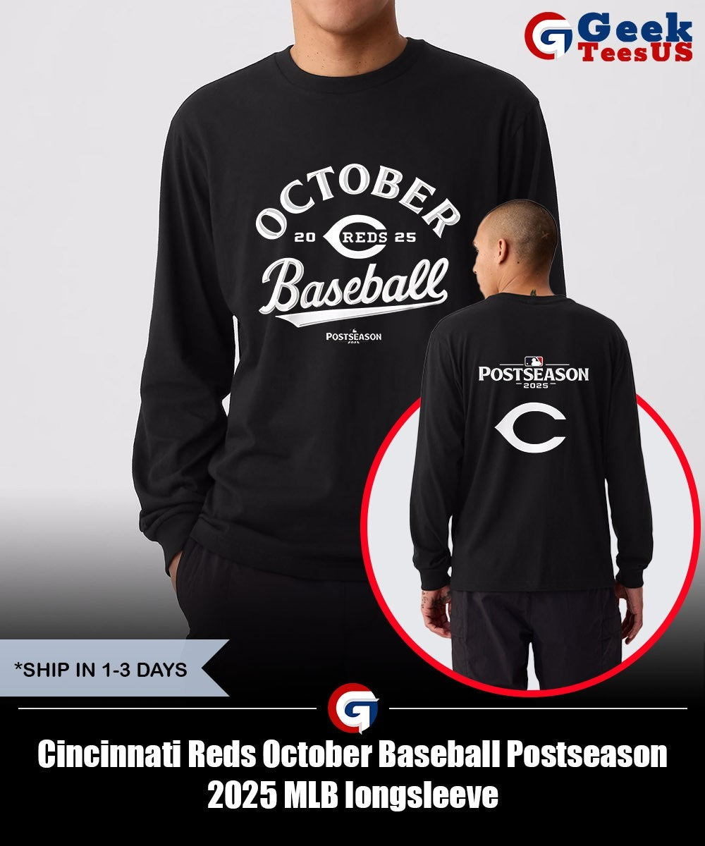 Cincinnati Reds October Baseball Postseason 2025 MLB shirt