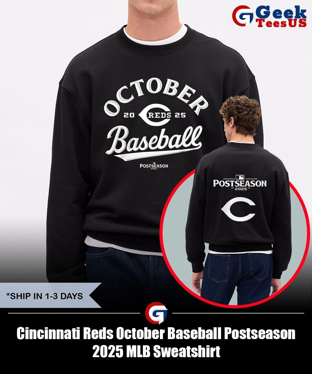 Cincinnati Reds October Baseball Postseason 2025 MLB shirt