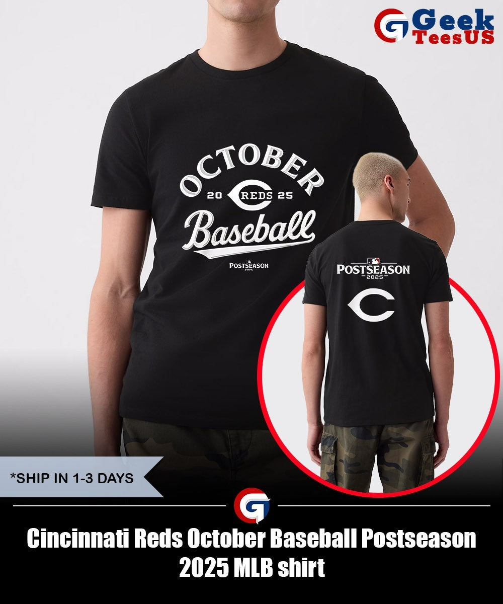 Cincinnati Reds October Baseball Postseason 2025 MLB shirt