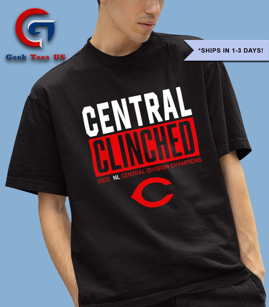 Cincinnati Reds Playoffs Clinched NL Central Division Champions 2025 shirt