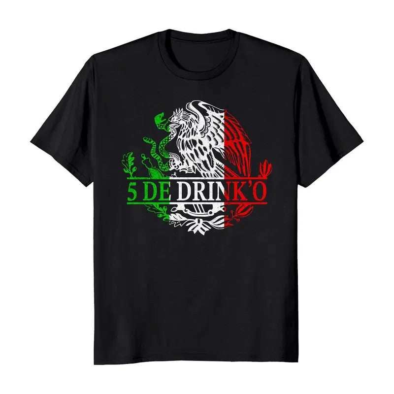 Cinco De Drink'o Cinco De Mayo Funny Mexican Eagle T-Shirt Casual Classic Hoodie, Sweatshirt | HypeDripTees.com