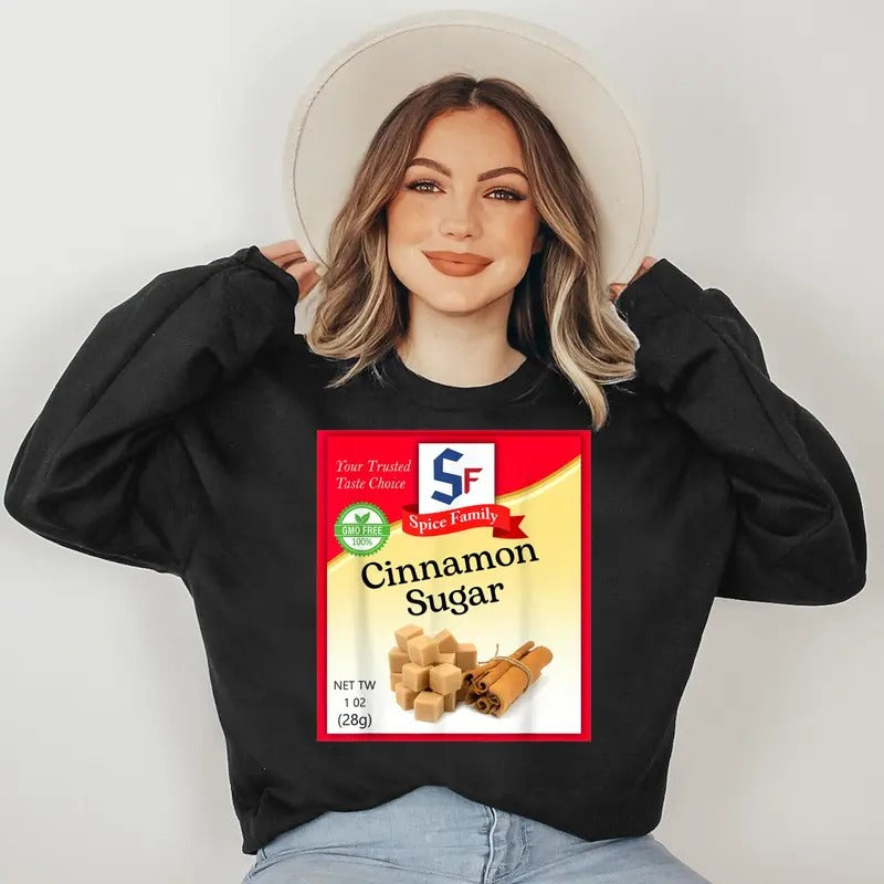 Cinnamon Sugar Condiment Holiday Spice Group Costumes Sweatshirt T-Shirts, Hoodie | HypeDripTees.com