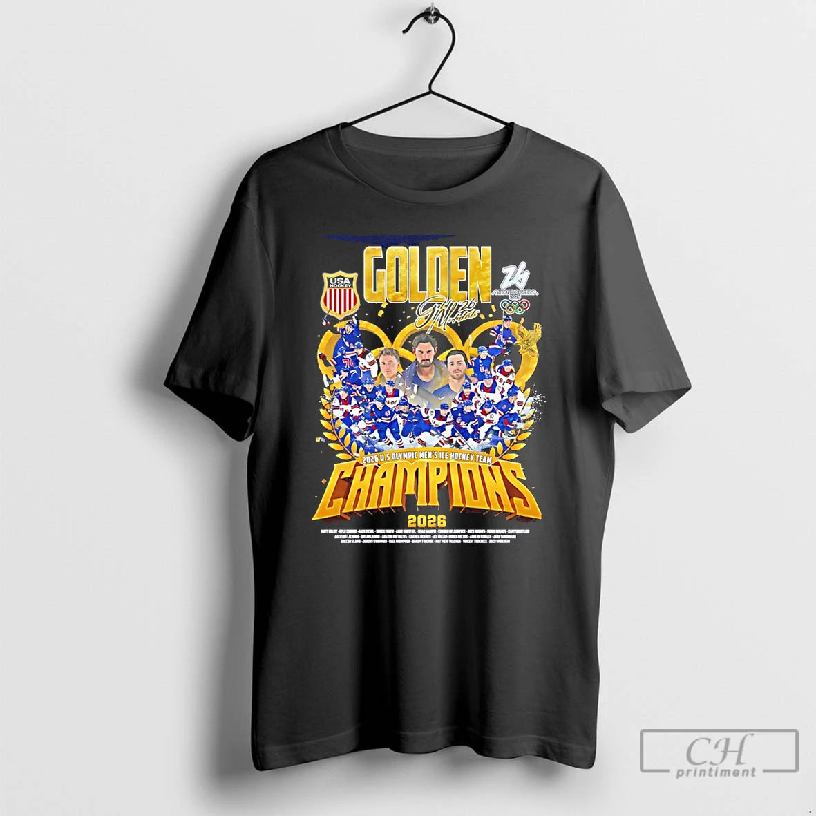 Classic 2026 Winter Olympics Gold Mens Ice Hockey Team Champions T-Shirts, Hoodie, Sweatshirt | HypeDripTees.com