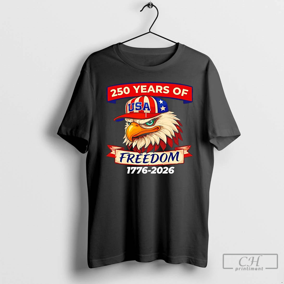 Classic 250 Years Of Freedom 1776 2026 Eagle T-Shirts, Hoodie, Sweatshirt | HypeDripTees.com