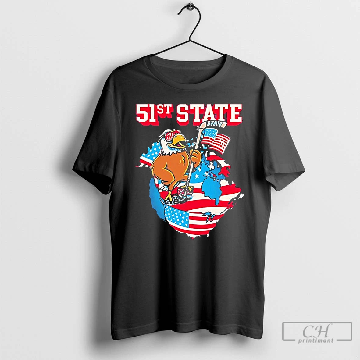 Classic 51st State Pocket American Eagle Pocket T-Shirts, Hoodie, Sweatshirt | HypeDripTees.com