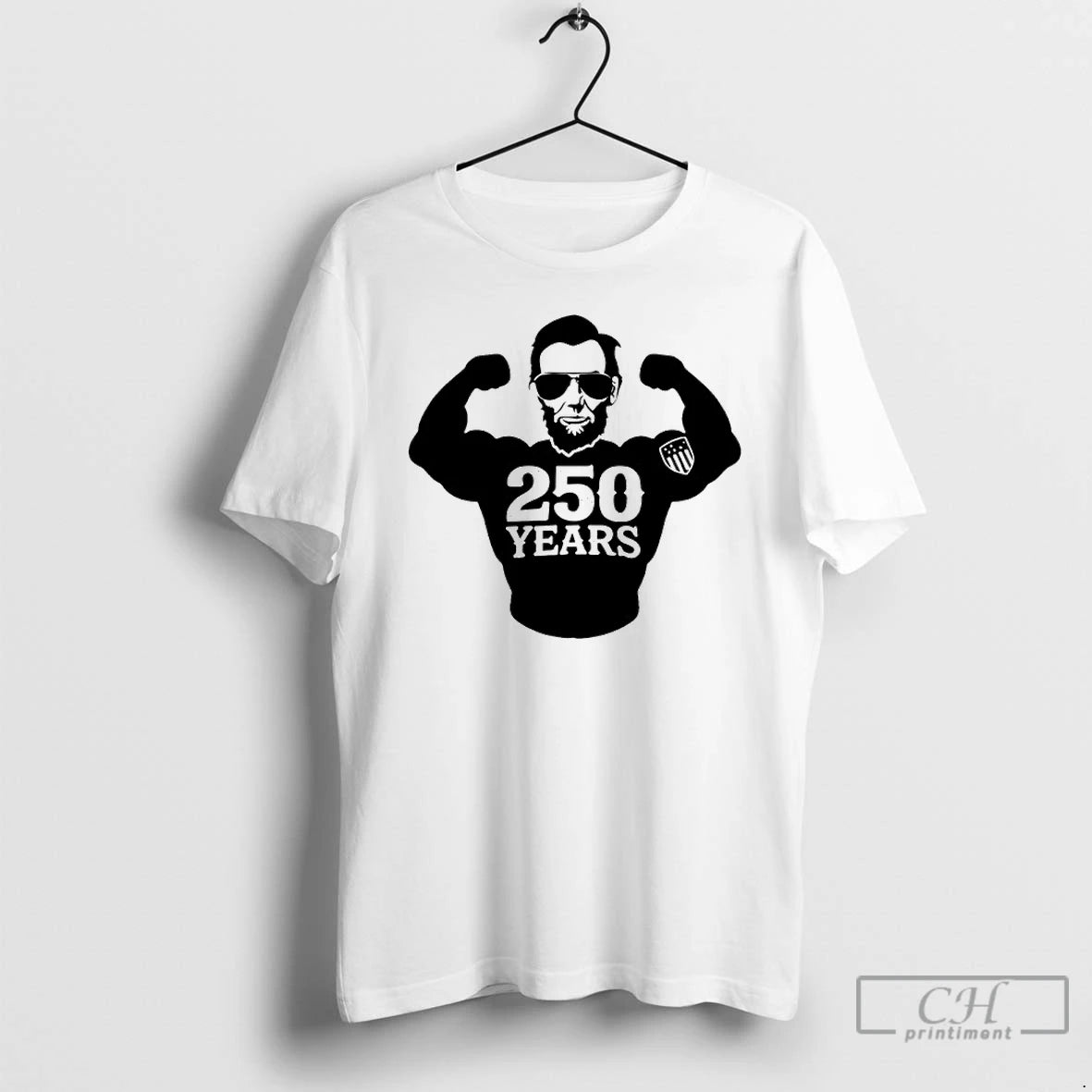 Classic Abraham Lincoln Muscle 250 Years Graphic T-Shirts, Hoodie, Sweatshirt | HypeDripTees.com