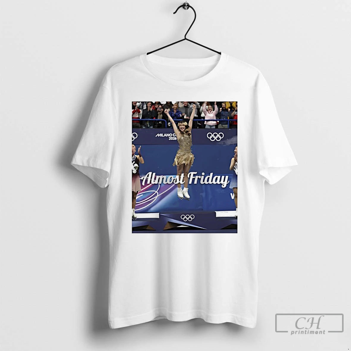 Classic Alysa Liu Celebrating Gold Medal At The 2026 Winter Olympics Almost Friday T Shirts Hoodie, Sweatshirt