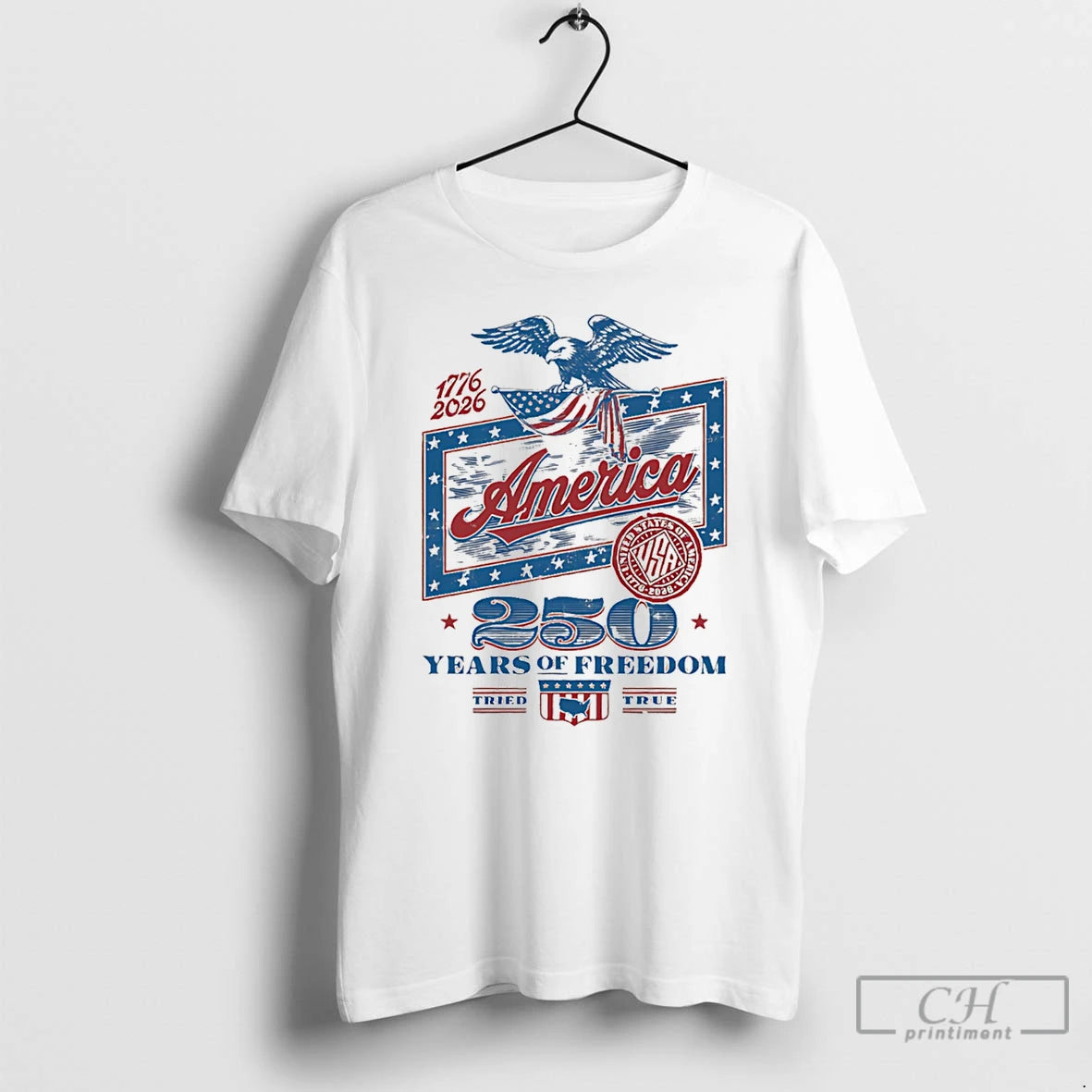 Classic America 250 Years Of Freedom Vintage Eagle T-Shirts, Hoodie, Sweatshirt | HypeDripTees.com