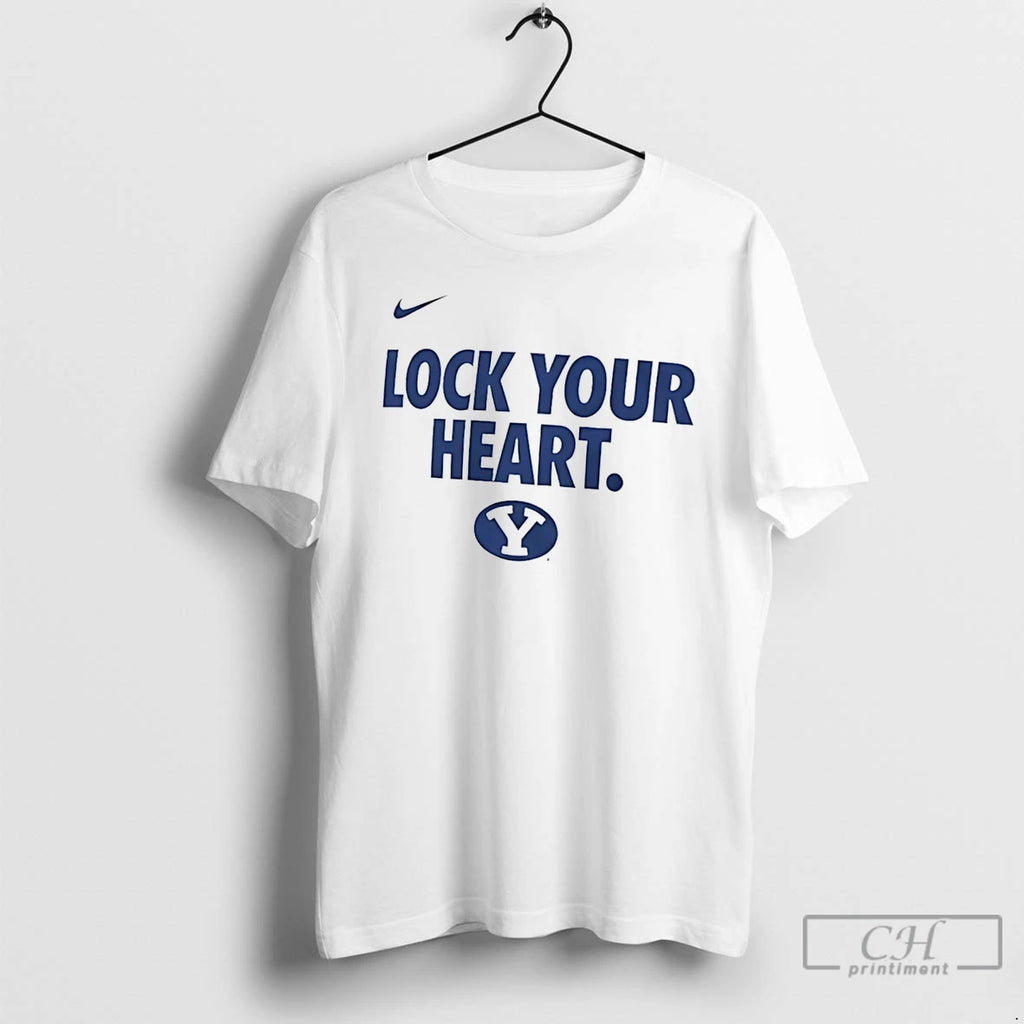 Classic Byu Cougars Lock Your Heart Logo