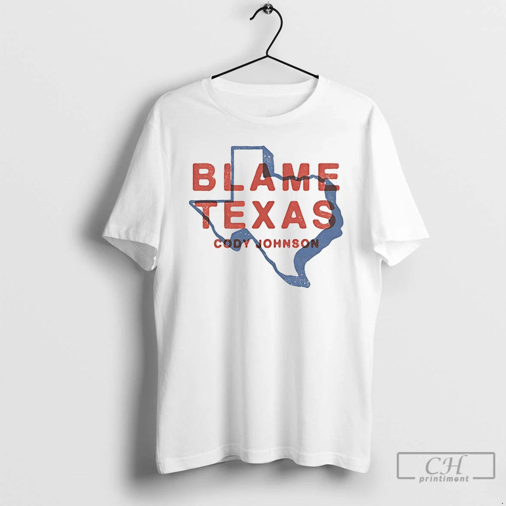 Classic Blame Texas Cody Johnson Texas Map