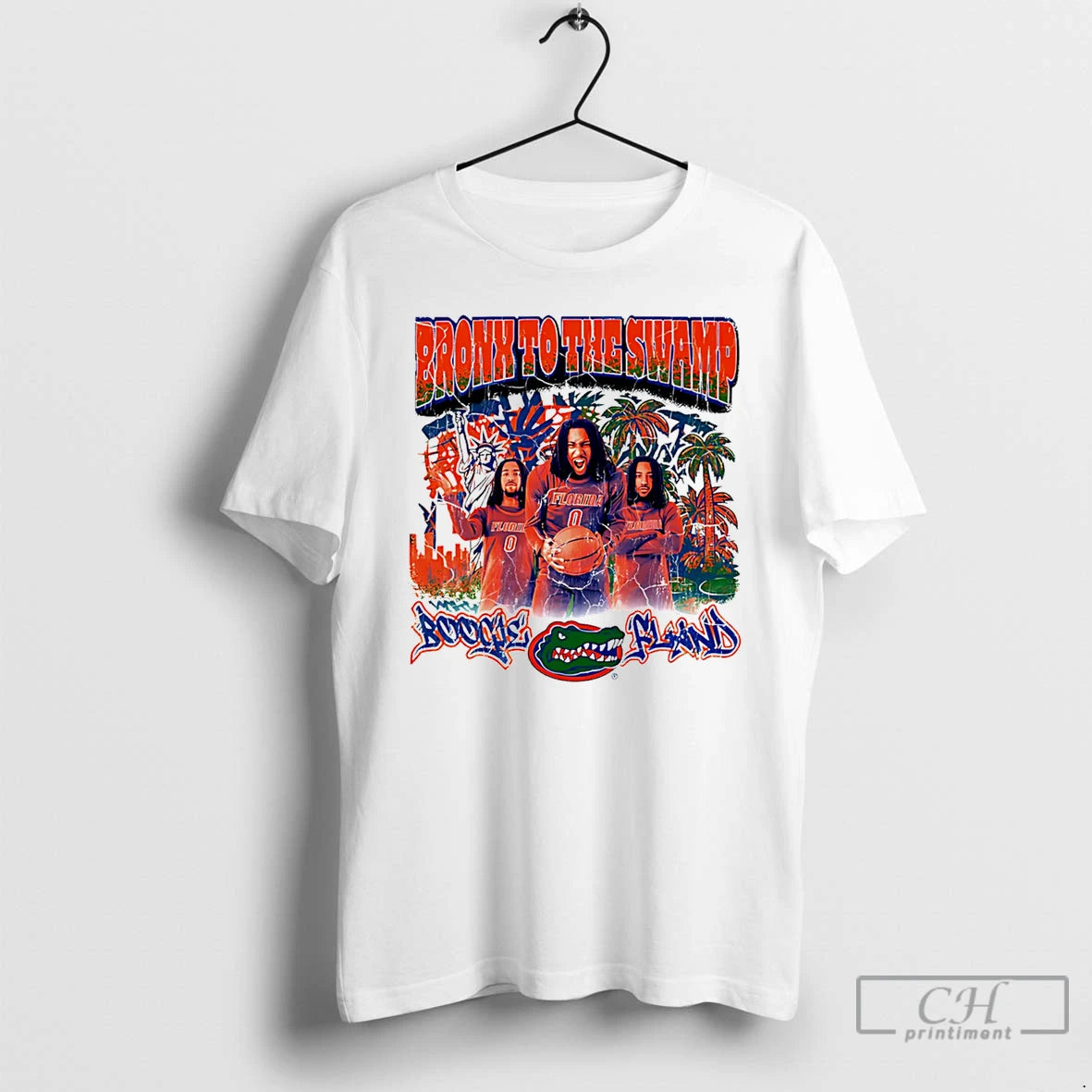 Classic Boogie Fland Florida Gators Bronx To The Swamp Graphic T-Shirts, Hoodie, Sweatshirt | HypeDripTees.com