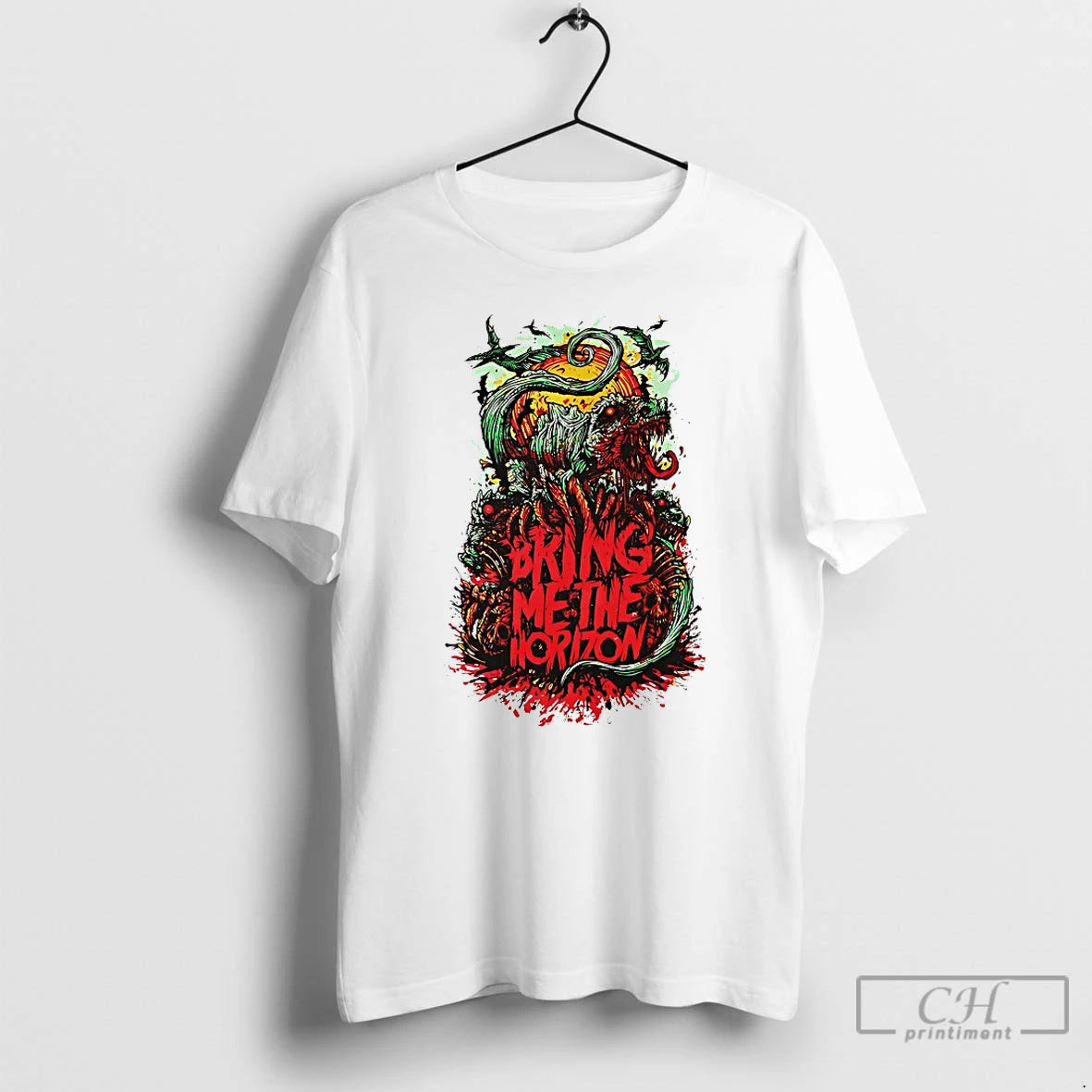 Classic Bring Me The Horizon Dino T-Shirts, Hoodie, Sweatshirt | HypeDripTees.com
