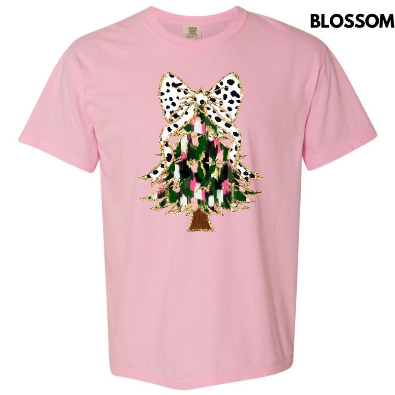 Classic Brushstroke Christmas Tree Comfort Colors T-Shirt 'NLB' Hoodie, Sweatshirt | HypeDripTees.com
