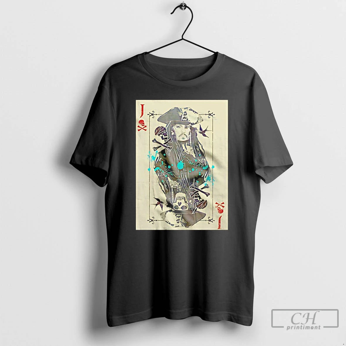 Classic Captain Jack Sparrow J Card T-Shirts, Hoodie, Sweatshirt | HypeDripTees.com