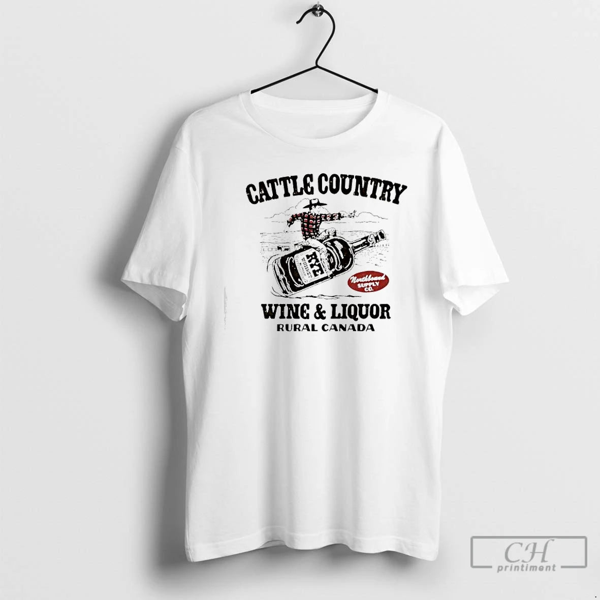 Classic Cattle Countrywine Liquor Rural Canada Whiskey T-Shirts, Hoodie, Sweatshirt | HypeDripTees.com