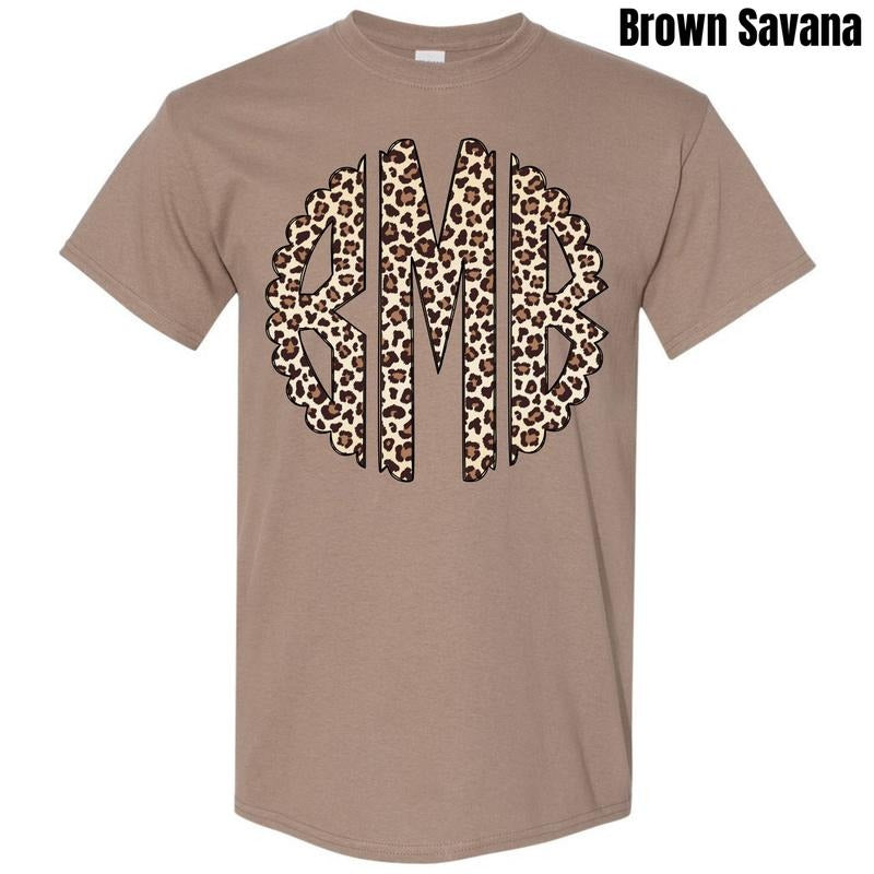 Classic Cheetah Monogram Gildan Short Sleeve T-Shirt 'NLB' Hoodie, Sweatshirt | HypeDripTees.com