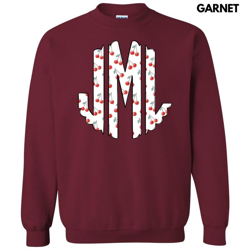 Classic Cherries Monogram Sweatshirt 'NLB' T-Shirts, Hoodie | HypeDripTees.com