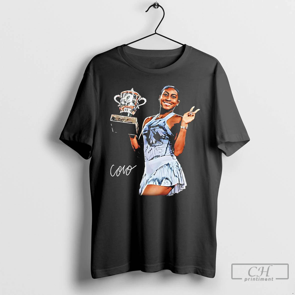 Classic Coco Gauff French Open Deuces T-Shirts, Hoodie, Sweatshirt | HypeDripTees.com