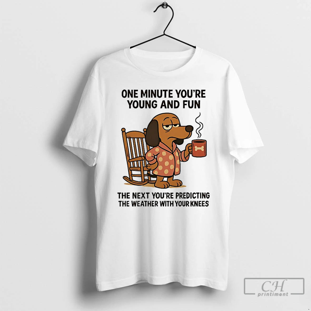 Classic Dachshund One Minute Youre Young And Fun The Next Youre Predicting The Weather With T-Shirts, Hoodie, Sweatshirt