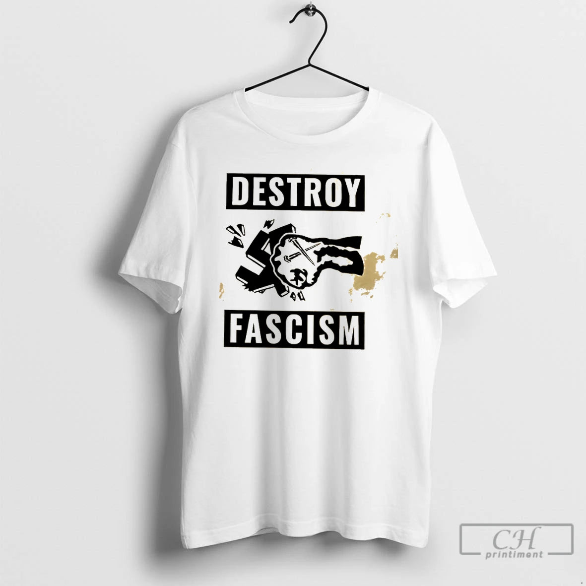 Classic Destroy Fascism Swastika Symbol