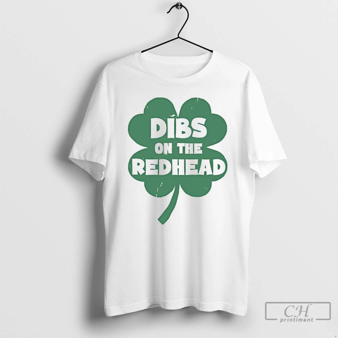 Classic Dibs On The Redhead Shamrock T-Shirts, Hoodie, Sweatshirt | HypeDripTees.com