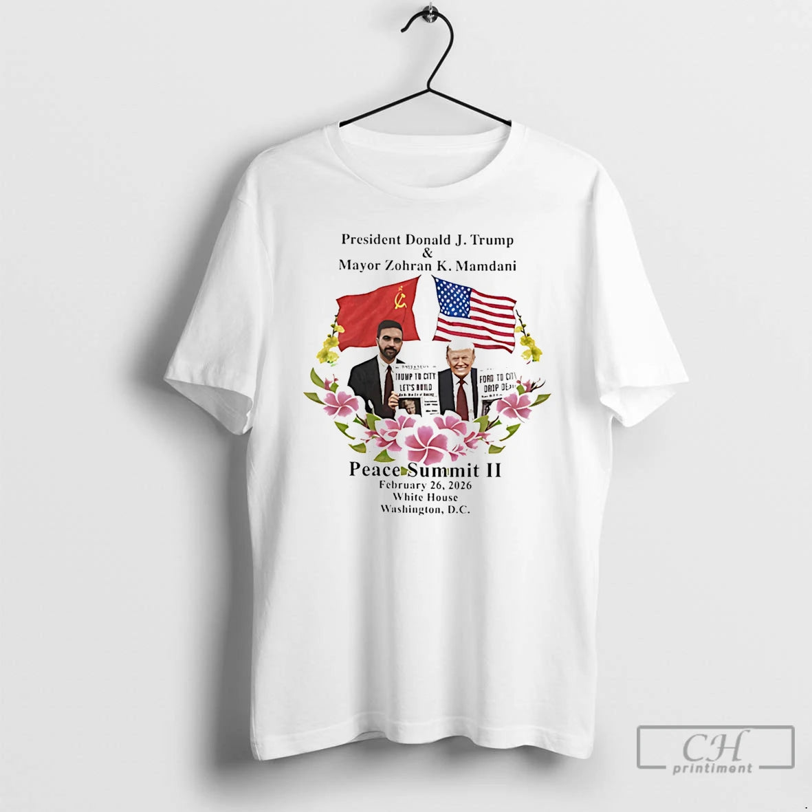 Classic Donald Trump And Zohran Mamdani Peace Summit Ii T-Shirts, Hoodie, Sweatshirt | HypeDripTees.com