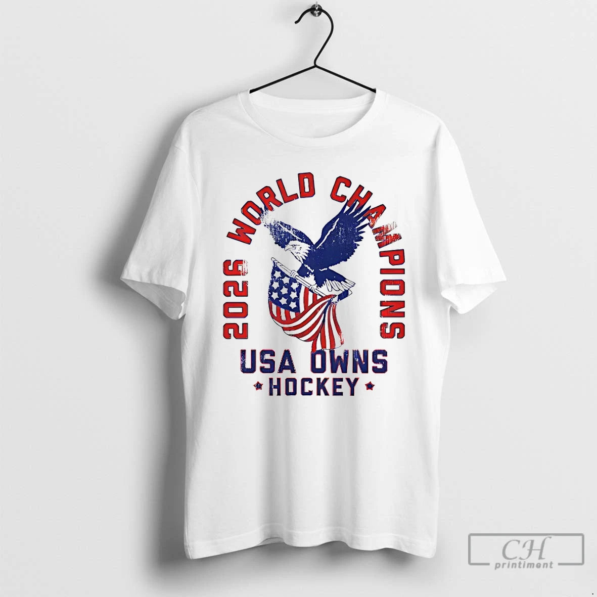 Classic Eagle 2026 World Champions Usa Owns Hockey American Flag T-Shirts, Hoodie, Sweatshirt | HypeDripTees.com
