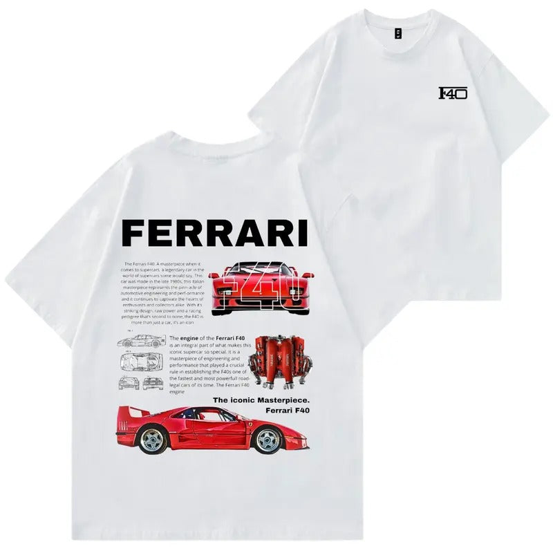 Classic Ferrari F40 T-shirt, Hoodie, Sweater, Car Enthusiast Shirt, Car Clothing, Unisex Sweatshirt | HypeDripTees.com