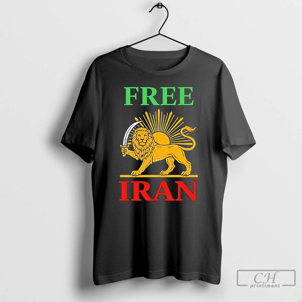 Classic Free Iran With Lion And Sun Shiro Khorshid Symbol