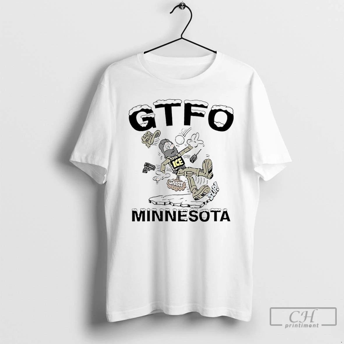 Classic Gtfo Get The Fuck Outta Minnesota T-Shirts, Hoodie, Sweatshirt | HypeDripTees.com