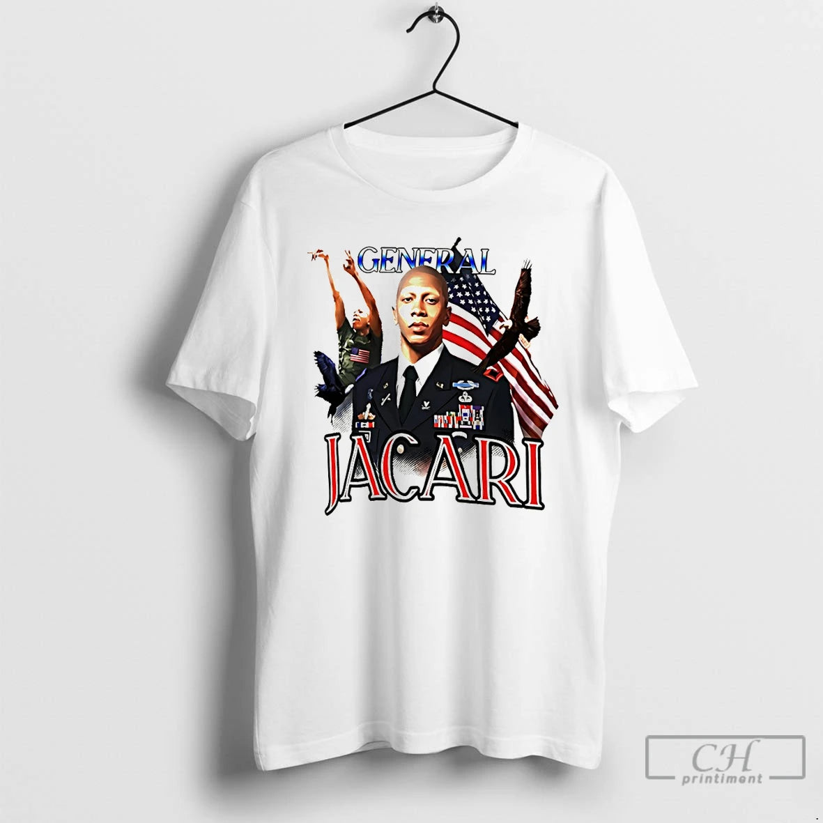 Classic General Jacari Virginia Cavaliers Usa Flag Graphic T-Shirts, Hoodie, Sweatshirt | HypeDripTees.com