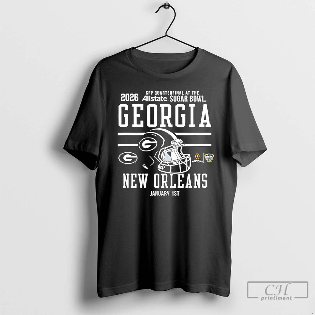 Classic Georgia Bulldogs Sugar Bowl Cfp Quarterfinal 2025 2026 Red