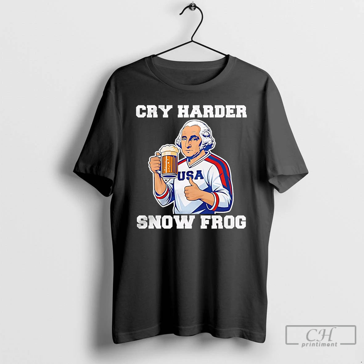 Classic Georgia Washington Usa Player Cry Harder Snow Frog T-Shirts, Hoodie, Sweatshirt | HypeDripTees.com